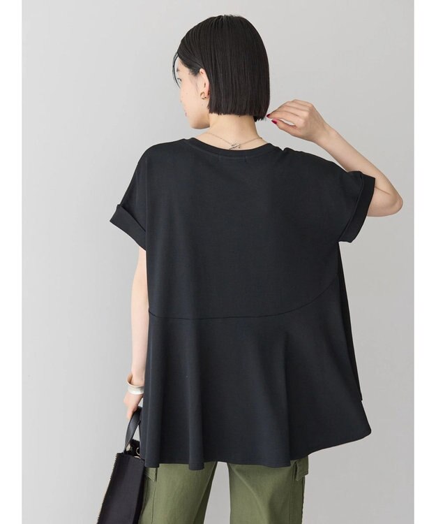 AMERICAN HOLIC フレアヘムフレンチスリーブカットプルオーバー Black