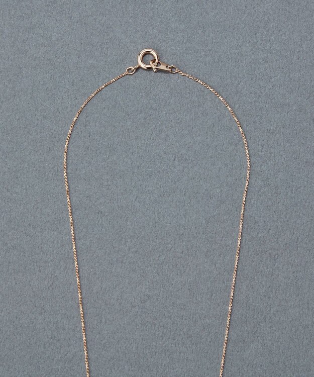 Phoebe 〈金属アレルギー対応〉エターナルクレセントネックレス シャンパンゴールド