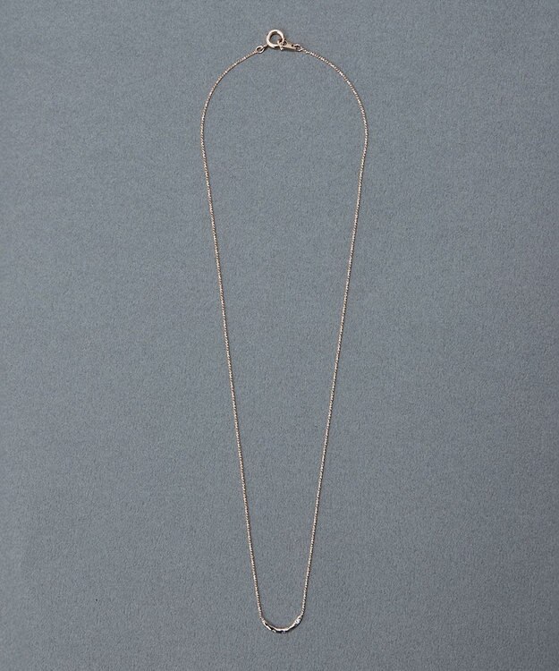 Phoebe 〈金属アレルギー対応〉エターナルクレセントネックレス シャンパンゴールド