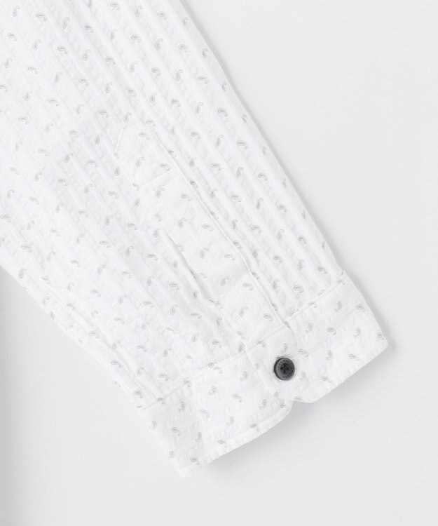 JOSEPH ABBOUD 【UVカット】オーガニックコットンプリッセ 七分袖シャツ ライトグレー系5