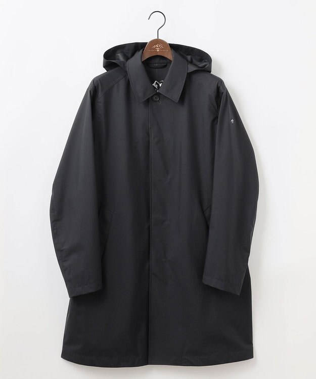 JOSEPH ABBOUD MOUNTAIN 【軽量/防風/透湿防水素材/JAPANファブリック】7Dライトフライ3レイヤーマウンテンシェル コート ブラック系