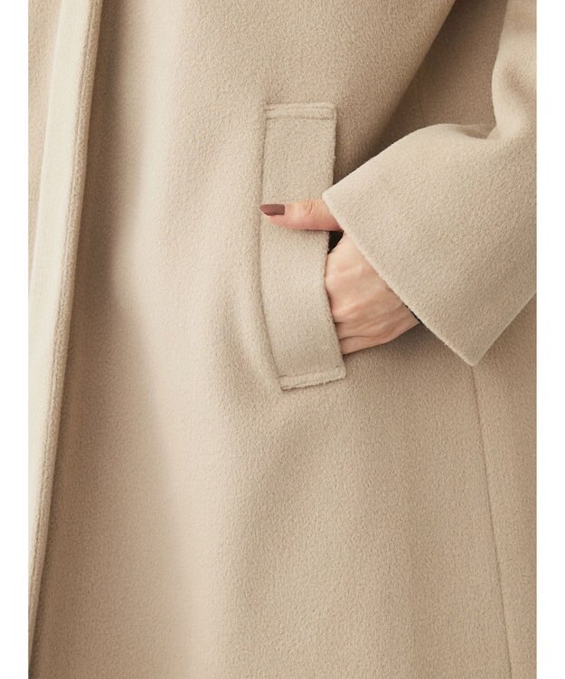 Green Parks ２ｗａｙフード取り外し比翼コート Beige