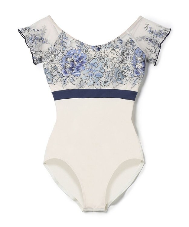 Chacott フレンチスリーブレオタード ブルー