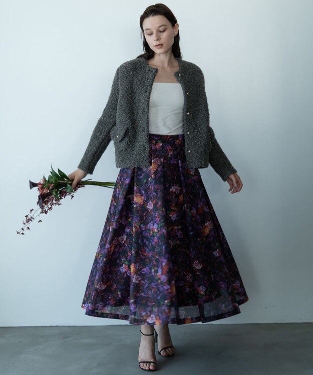 自由区 【カトリエムブーケ】Cahoteux poil ポケットディテールジャケット チャコール