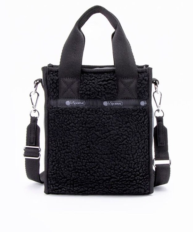 LeSportsac DENIM MINI N/S TOTE/ブラックデニム/ブラックシェルパ ブラックデニム/ブラックシェルパ
