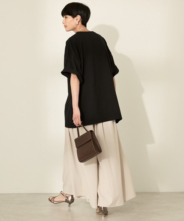 AMERICAN HOLIC (選べる丈２サイズ)接触冷感ギャザースカーチョ【WEB限定カラー有り】 Light Beige