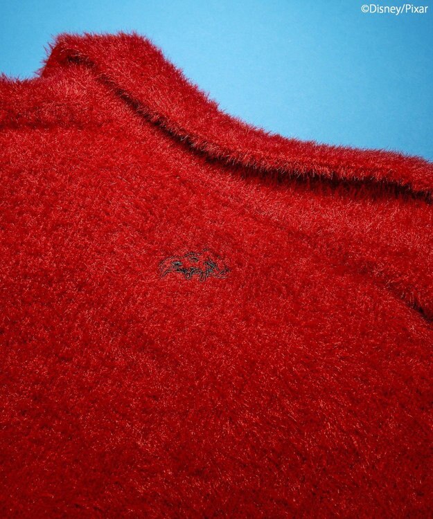 AMERICAN HOLIC 【PIZZA PLANET】衿付きニットプルオーバー Red