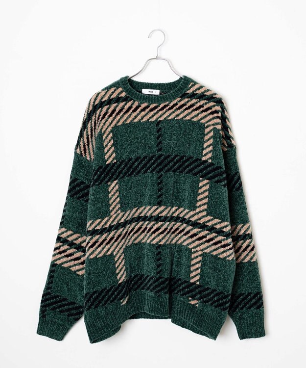 WEGO ベロアモール総柄プルオーバー 柄1