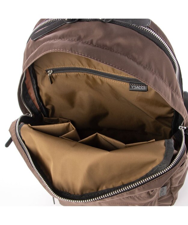 Y'SACCS ナイロン A4リュック　Sサイズ チョコ
