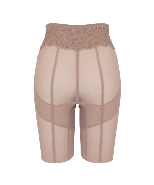 BRADELIS New York 【BRADELIS New York】メッシュシェイプガードル 1枚履き可能 補整 ガードルショーツ 太もも細見え ヒップアップ モカベージュ