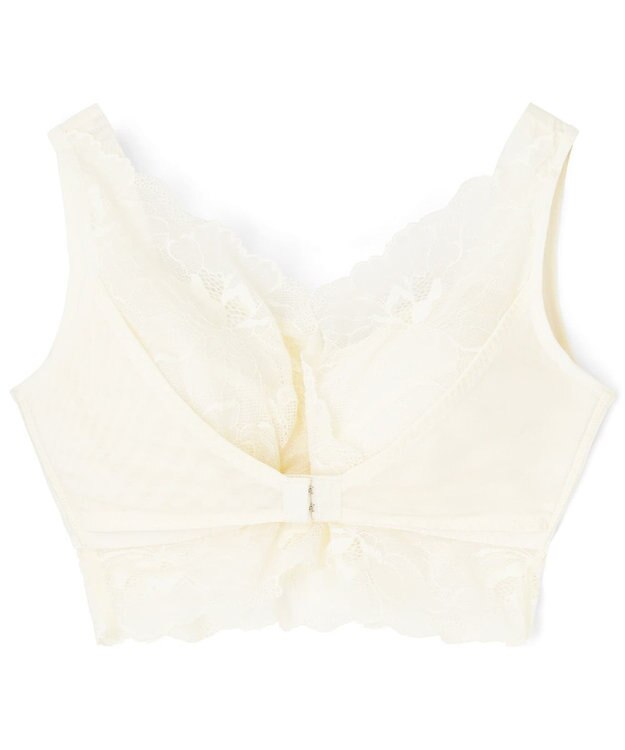 San-ai Resort（三愛水着楽園） 毎日らくちん 楽しくバストケアもちもちナイトブラ【ナイト＆ディブラ】フロントホックあり 【northerly】 ホワイト