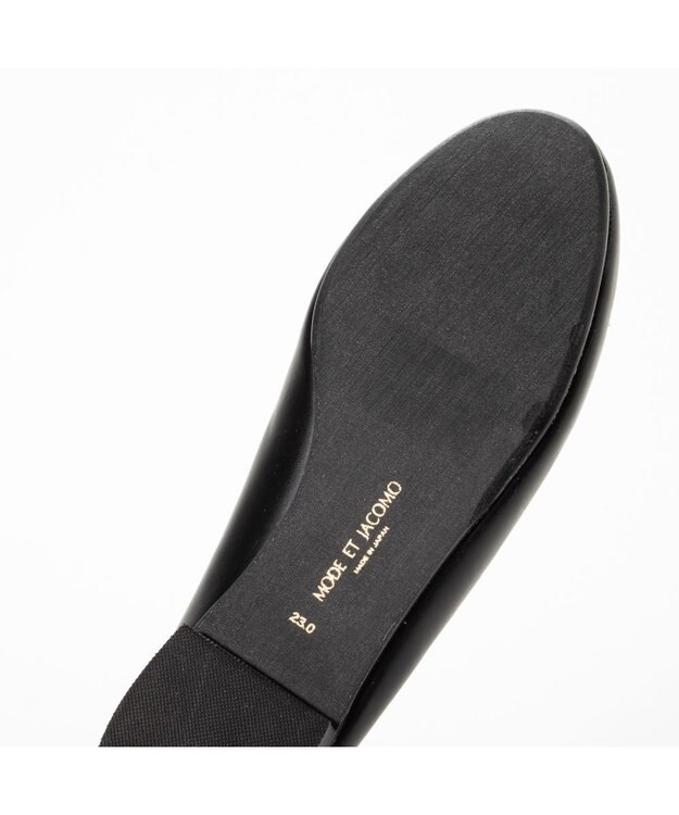 MODE ET JACOMO <MODE ET JACOMO>【レイン対応】ラウンドトゥバレエシューズ ブラック