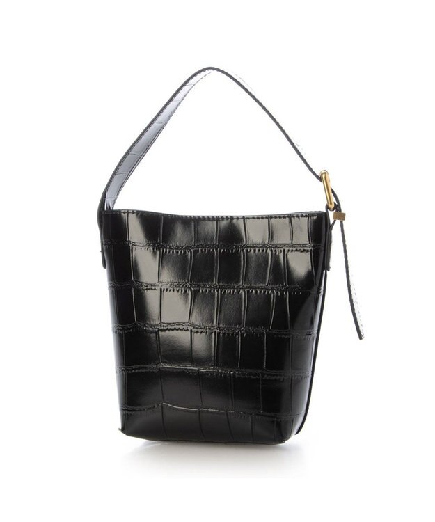 UNBILLION カシュカシュ cachechche / クロコ型押し2wayミニショルダー ブラック