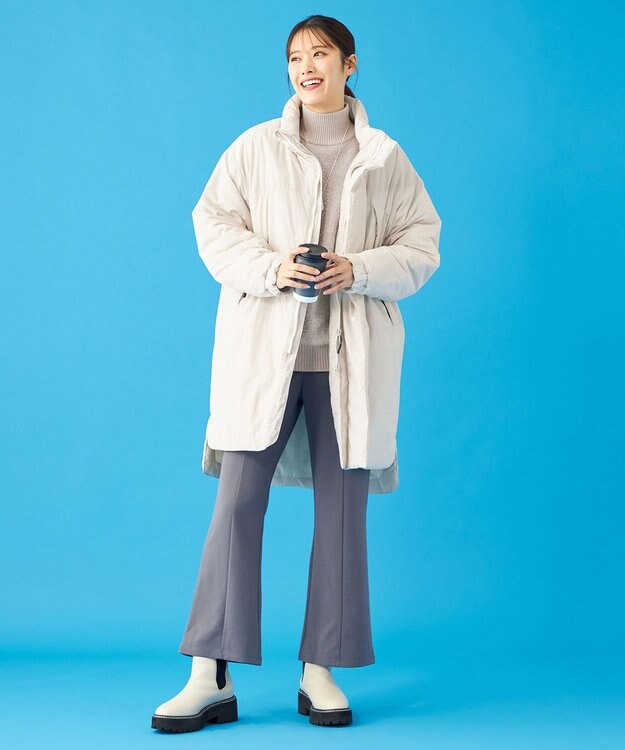 SHARE PARK LADIES 【UNISEX】蓄熱中綿モンスターロングコート（S・Mサイズ） オフホワイト