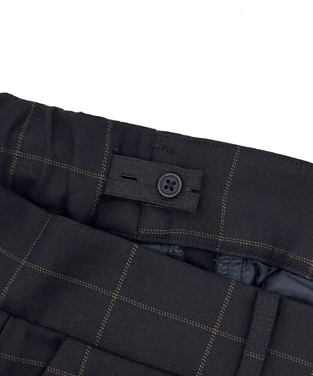 UNFILO 【ウエストゴム/14サイズ展開】beauty warm pants テーパード ウィンドーペン