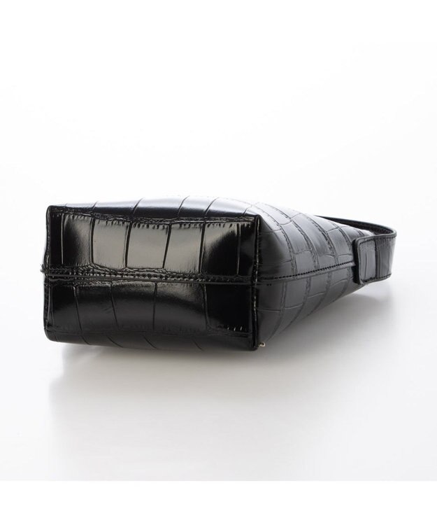 UNBILLION カシュカシュ cachechche / クロコ型押し2wayミニショルダー ブラック