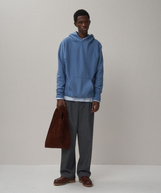 ATON NATURAL DYED URAKE | フーディー - UNISEX BLUE