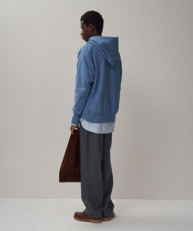 ATON NATURAL DYED URAKE | フーディー - UNISEX BLUE