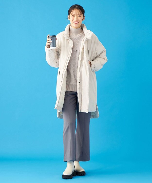 SHARE PARK LADIES 【UNISEX】蓄熱中綿モンスターロングコート（S・Mサイズ） オフホワイト