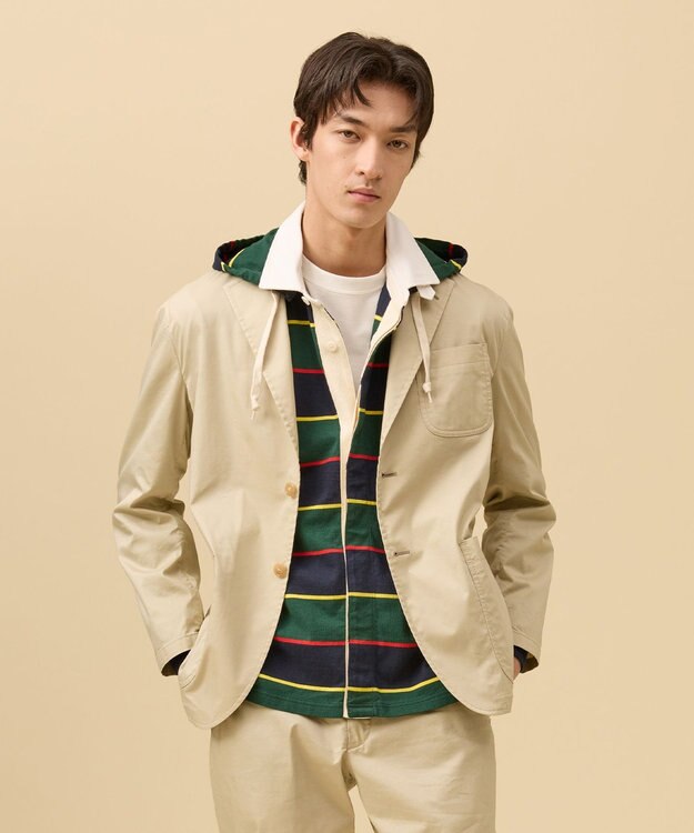 J.PRESS MEN グリストーンツイル サック ジャケット / 2B ベージュ系