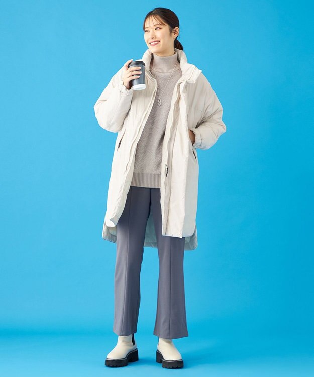 SHARE PARK LADIES 【UNISEX】蓄熱中綿モンスターロングコート（S・Mサイズ） オフホワイト