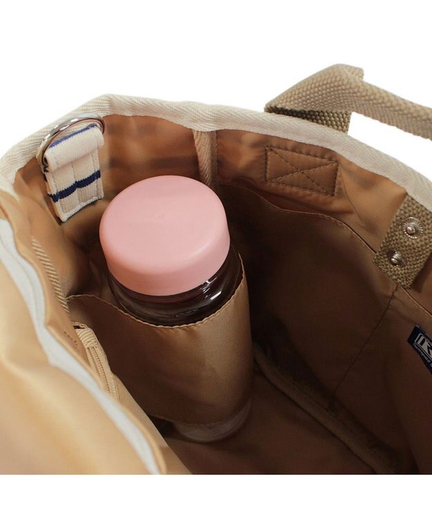 ROOTOTE 3082【ポケット充実】NA.デリ.2WAY.テンジク-C 01：アイボリー×ブルー