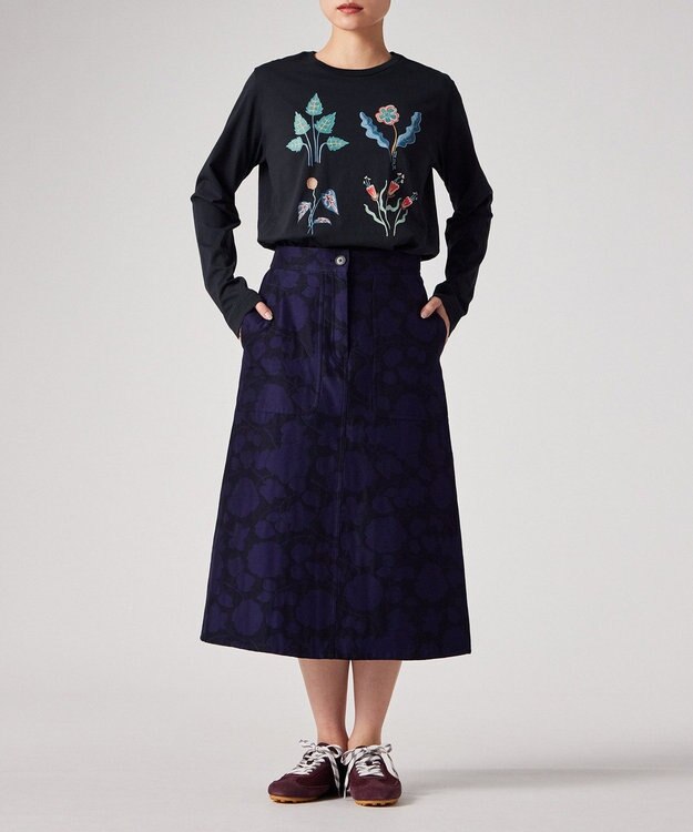 Paul Smith Botanical Art 長袖Tシャツ ネイビー