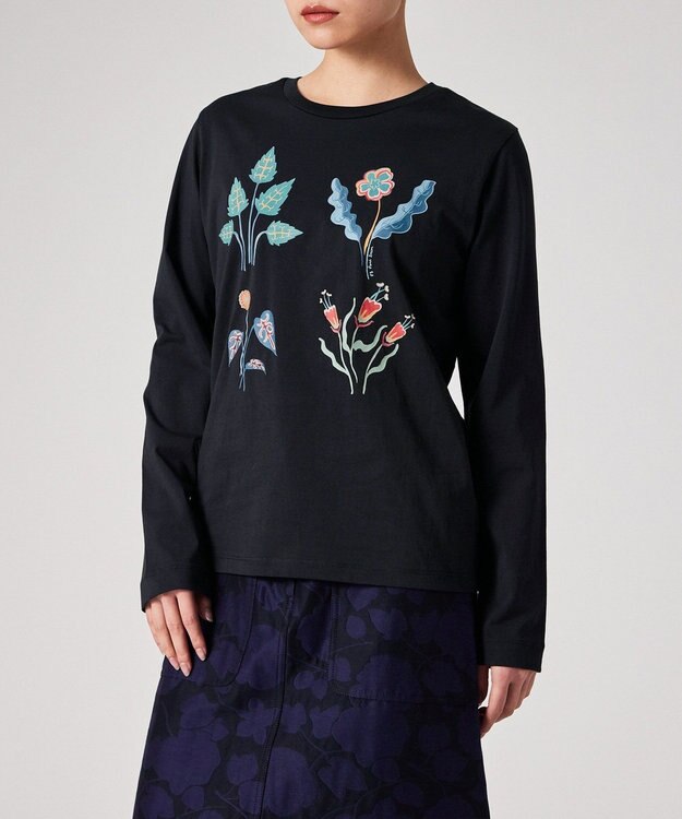 Paul Smith Botanical Art 長袖Tシャツ ネイビー