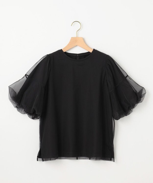 組曲 L 【VERY掲載・WEB限定】チュールカバー カットソー ブラック系