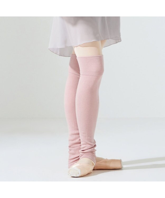 Chacott レッグウォーマー ミディアム丈 (サーモギア（R）糸使用） ベビーピンク