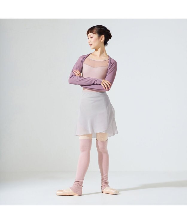 Chacott レッグウォーマー ミディアム丈 (サーモギア（R）糸使用） ベビーピンク