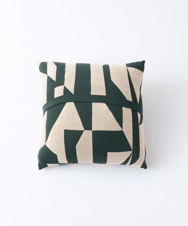 TRICOTE ランダムブロッククッションカバー  (オーガニック) 42GREEN