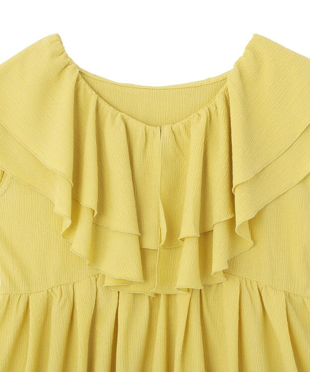 earth music&ecology ラッフルフリルワンピース Yellow