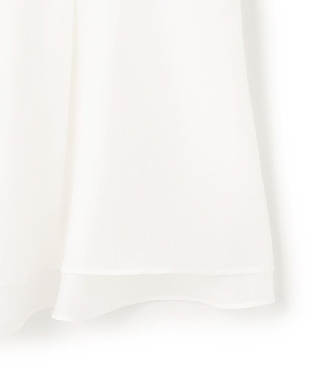 23区 【先行予約】ナチュラルコットンベア シアーペプラム タンクトップ ホワイト系