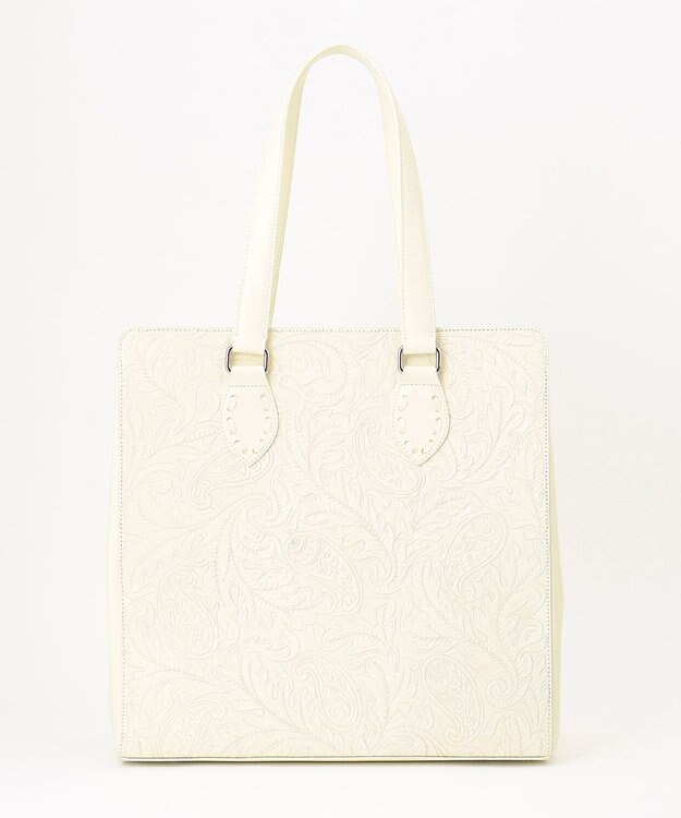 GRACE CONTINENTAL Leather Tote Bag ホワイト