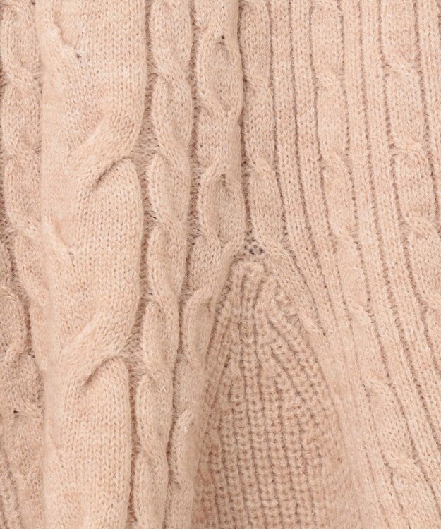 Feroux 【セットアイテム】ケーブルニット セットアップ ベージュ系