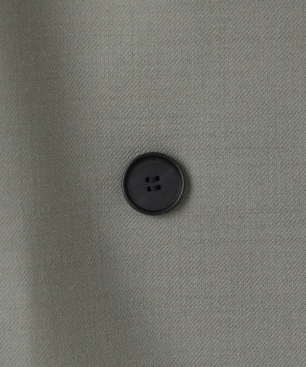 ICB ウール2WAYストレッチ ダブルブレストジャケット スモークグリーン系