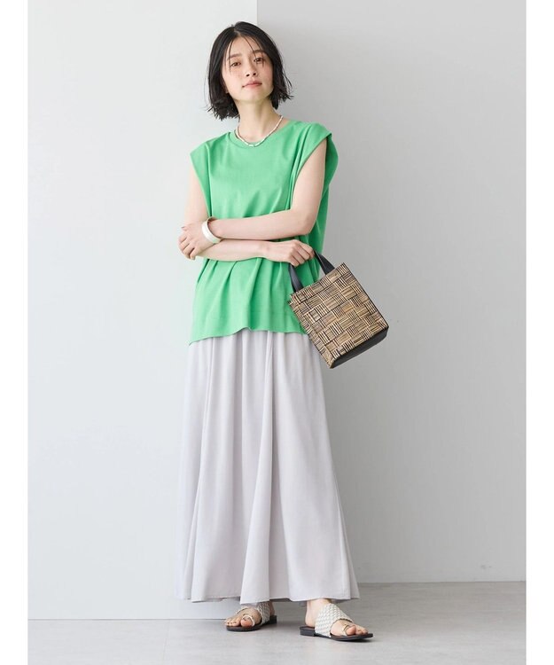 AMERICAN HOLIC ショルダータックノースリーブプルオーバー Light Green