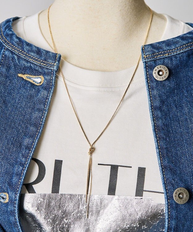 AMERICAN HOLIC ノットチェーンネックレス Gold