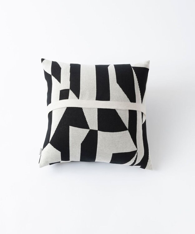 TRICOTE ランダムブロッククッションカバー  (オーガニック) 99BLACK