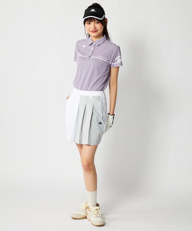 FILA GOLF／marie claire 【Kappa】切り替え半袖ポロシャツ パープル