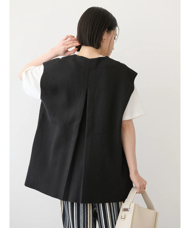 AMERICAN HOLIC Ｖネックニットジレ Black