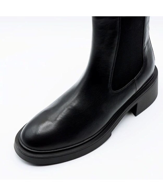 APOM 本革モールドソールチェルシーブーツ 45 ブラック