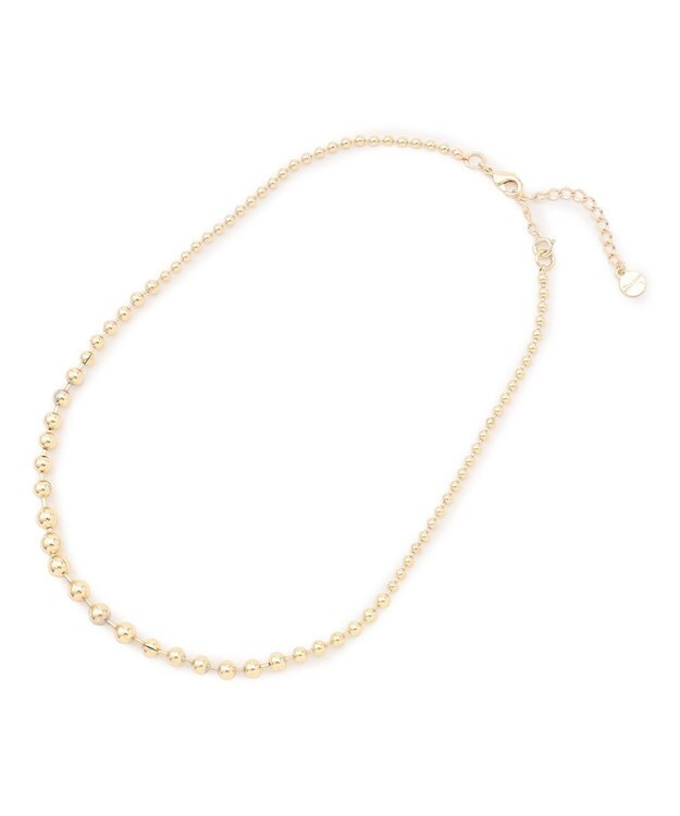 23区 【先行予約】3WAY メタルボール＆チェーン ネックレス ゴールド系