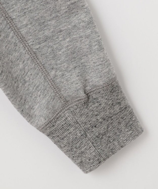 JOSEPH ABBOUD MOUNTAIN 【UNISEX】OGパイルエンブロイダイリー パーカー ライトグレー系