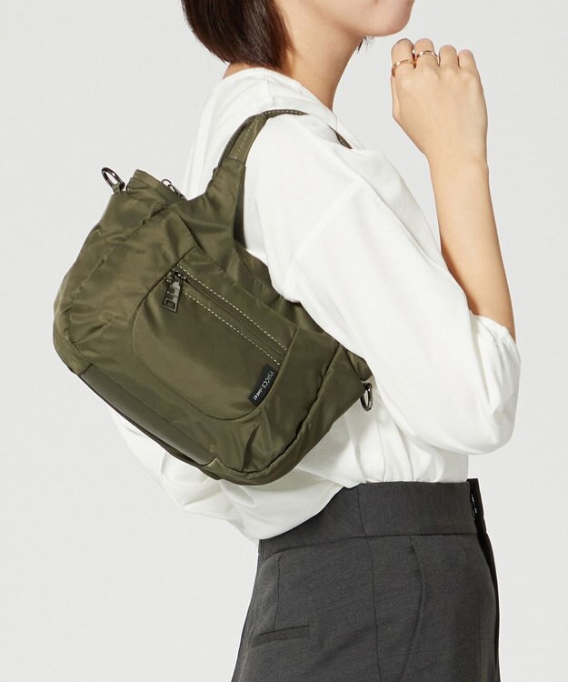 Y'SACCS 【Y’SACCS vous et】ラウンド2WAYミニトート カーキ