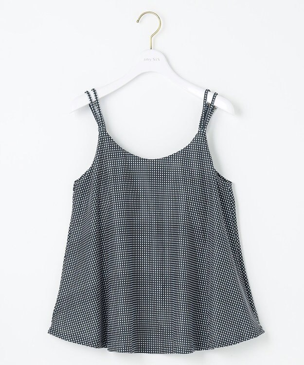 ANY SIS 【3SET】フレア スイムウェア ギンガム×ブラック