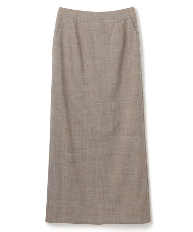 BEIGE， MER / グレンチェックスカート Beige