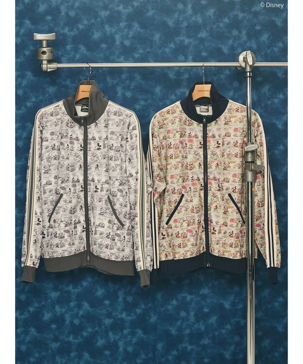 AMERICAN HOLIC Disney/総柄トラックジャケット Navy