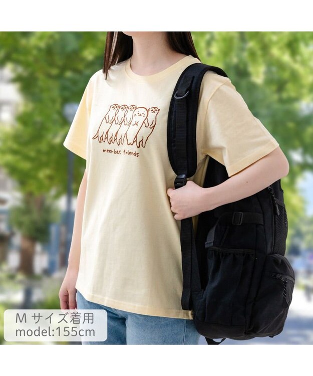 Mother garden しろたん Tシャツ 半袖 販売店舗限定《ミーアキャット》ユニセックス ミーアキャット